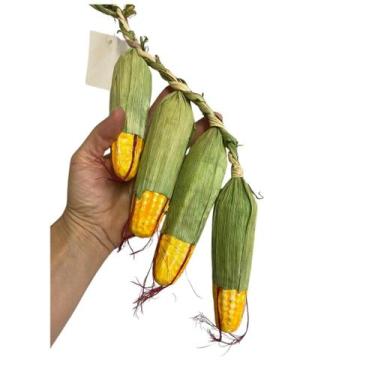 Imagem de Decoração Corda De Espigas De Milho Palha Verde Festa Junina - 7LOBOS