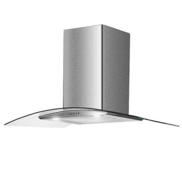Imagem de Exaustor Coifa de Parede Cozinha Aço Inoxidável e Vidro 90cm - Agratto