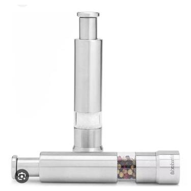 Imagem de Kit Com 2 Moedores Para Sal E Pimemta Brabantia Em Aço Inox