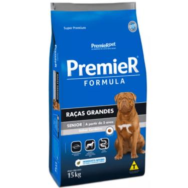 Imagem de Ração Premier Fórmula Senior para Cães Adultos de Raças Grandes Sabor Cordeiro - 15kg