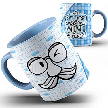 Imagem de Caneca azul melhor vovô do Mundo avô