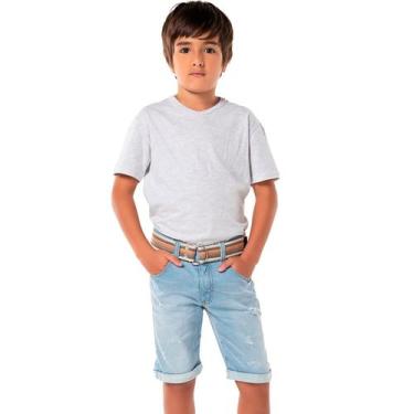 Imagem de Bermuda Jeans Infantil Masculina Mania Kids
