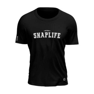 Imagem de Camiseta Shap Life Gym Academia Retrô Casual Algodão