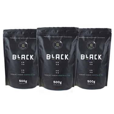 Imagem de KIT COM 3 PACOTE 500G DE ERVA MATE PARA TERERÉ BLACK ERVA (Hortelã Ice)