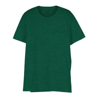 Imagem de Camiseta Ellus Melange Outline Classic Masculina Verde-Masculino