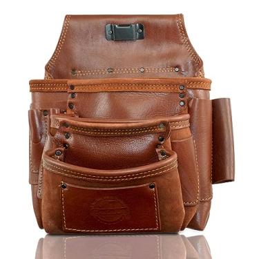 Imagem de Graintex Bolsa de ferramentas AS2533 Ambassador Series com 10 molduras de bolso em couro de grão superior para enquadradores, construtores, eletricistas, encanadores, faz-tudo