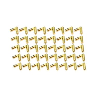 Imagem de QCAA Dobradiça invisível de latão sólido para caixa de joias, caixa de lápis, 18 mm x 5 mm (0,71" x 0,197"), latão vibrado, feito em Taiwan, 20 pares