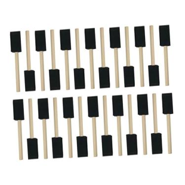 Imagem de Tachiuwa Esponjas de pintura infantil, pincéis de espuma, arte portátil, artesanato, suprimentos diy, cabo de madeira, pincéis de pintura para acrílicos, 2.5cm