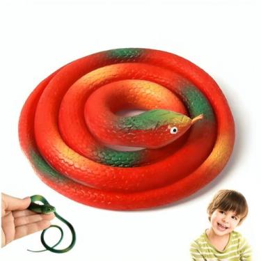 Imagem de Cobra Falsa Realista de Borracha para Brincadeiras - ALZZA