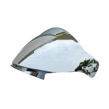 Imagem de Viseira de proteção de capacete S30 para MOTORAX S30 GSB G263/JET-3 Protetor solar de rosto aberto para-brisa Viseira Capacete De Moto Acessórios (apenas uso em prata)