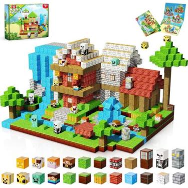 Imagem de Brinquedo Magnetic Blocks ToyUnited 200 unidades para crianças de 3 an