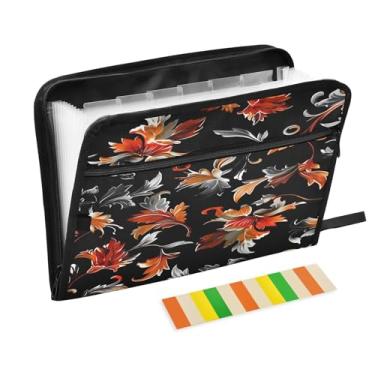 Imagem de CEBUGI Pasta expansível de 13 bolsos, impermeável, sanfonada, organizador de arquivos com etiquetas tamanho A4, organizador de documentos de papel para escola, escritório, folhas