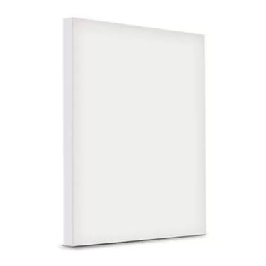 Imagem de Tela para Pintura em Algodão Branca Moldura de Madeira para Tinta Acrílica Óleo Guache e Aquarela (30x40)