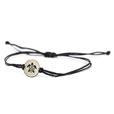 Imagem de Pingentes de animal de aço inoxidável em pulseira ajustável de cordão preto duplo para homens e mulheres - à prova d'água, joias hipoalergênicas