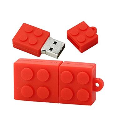 Imagem de Blocos de construção de 4 GB em forma de pen drives pen drive memoria pen drive pen drives USB Flash Disk Thumb Drive U Disk USB (vermelho)