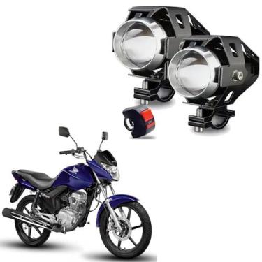 Imagem de Kit Led Farol Milha Moto Honda CG 150 TITAN EX 2010 2011 2012 2013 U5 