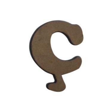 Imagem de Letras com Acento para Aplique Artesanato 2,5cm Kit 50un Mdf Madeira -