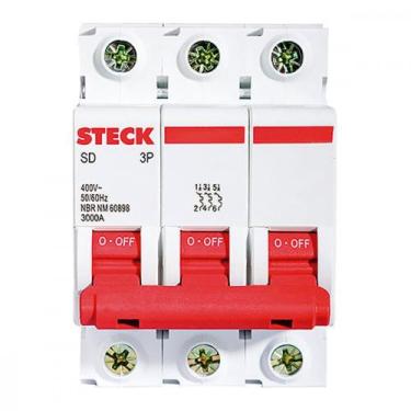 Imagem de Disjuntor Steck Din Tripolar 100A Sd3 10Ka