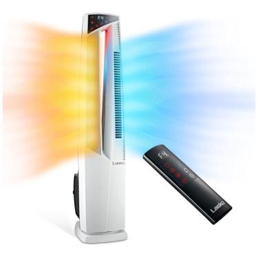 Imagem de Aquecedor Elétrico 2 em 1 com Função de Ventilador e Controle Remoto, 1500W, 110v, LASKO FHV820, Cinza