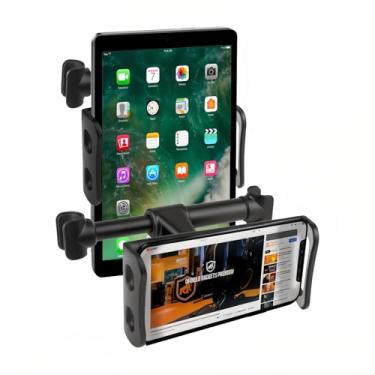 Imagem de Gshield Suporte Veicular Tank Car 180º para Encosto do Banco de Carro com Braços Expansíveis, Compatível com Celulares, iPad's e Tablet's de até 11'', Preto