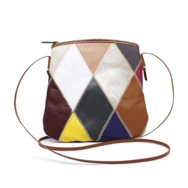 Imagem de Bolsa a Tiracolo Feminina Mosaico - Relicário (Colorido)