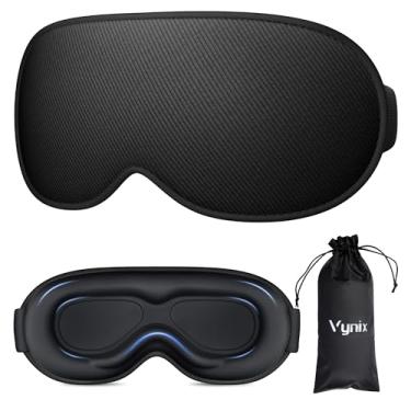 Imagem de Vynix Máscara de dormir para homens e mulheres - Máscaras blecaute para dormir, máscara de dormir 3D de pressão zero, cobertura de olhos com bloqueio de luz ajustável para viagem, soneca, trabalho