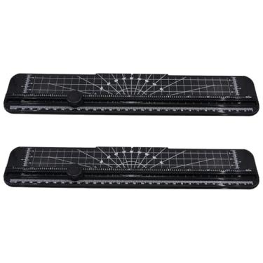 Imagem de Cortador de papel com 2 peças, cortador de papel portátil de 30,5 cm, guilhotina de corte reto, cortador de papelão para papel, foto, vinil, etiqueta, cupom, papel artesanal (preto)