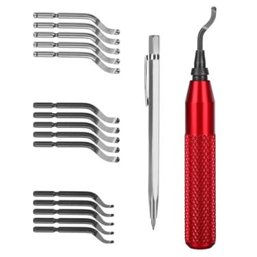 Imagem de 15 peças de aço HSS cabo de ferramenta de corte de rebarbas rotativo para rebarbador de tubo de cobre CA