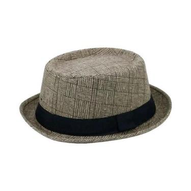 Imagem de Chapéu Fedora Masculino Retrô De Algodão Com Proteção Solar Para Dança