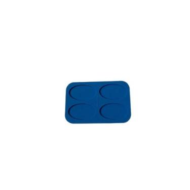 Imagem de Molde de Silicone para Resina - Base Oval 4 Cavidades - Pandu Moldes
