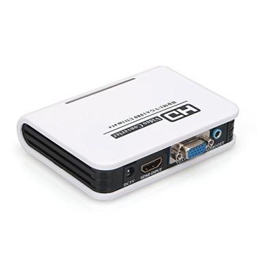 Imagem de Megulla Adaptador conversor HDMI para VGA MG-H2V100 com saída de áudio estéreo de 3,5 mm, entrada HDMI HD para adaptador de saída VGA para PC, laptop, Blu-Ray, leitor de DVD, caixas de configuração HD, Xbox, projetor