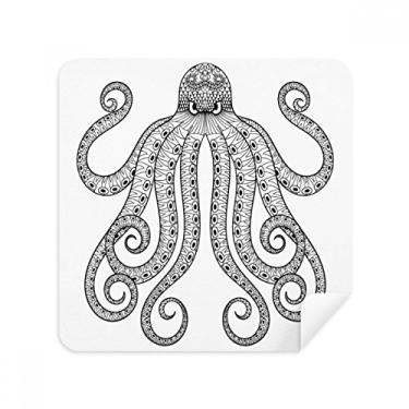 Imagem de Limpador de tela de pano preto com pintura polvo oito óculos camurça pacote com 2