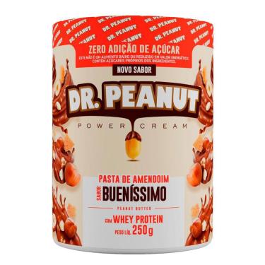 Imagem de Pasta de Amendoim Dr.Peanut Power Cream Bueníssimo com Whey Protein 250g
