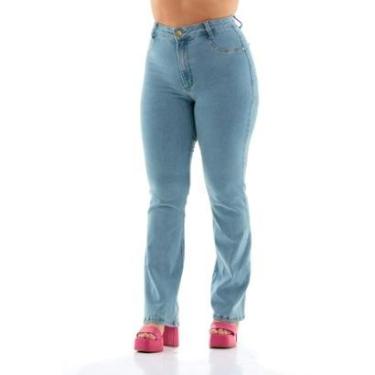 Imagem de Calça Jeans Feminina Wide Leg com Elastano-Feminino