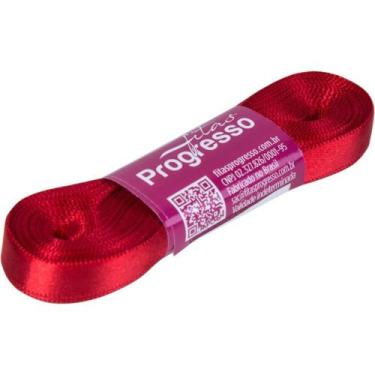 Imagem de Fita de Cetim 10MM 10M Vermelho 209 - Fitas Progresso
