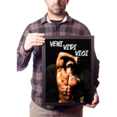 Imagem de Quadro Zyzz Frase Veni Vidi Vici Arte Motivação - Fanarte