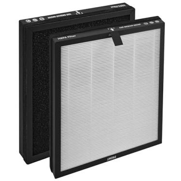 Imagem de Byseacore Filtro de substituição compatível com purificador de ar ECOSELF HAP603, 2 unidades, branco