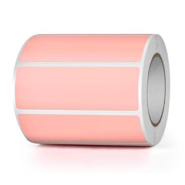 Imagem de Etiquetas Térmicas Diretas YIKIADA - Vinil Rosa (7,6 x 2,5 cm) - Pacot