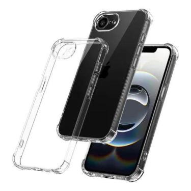 Imagem de Capa Capinha Silicone TPU Para Iphone 16e Anti Impactos Premium Transp