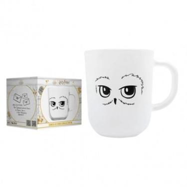 Imagem de Caneca do Harry Potter de Vidro 300ml Elementos Mágicos Coruja - Allmi