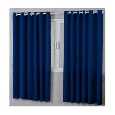 Imagem de Cortina roma 200x140 sala quarto escritório decoração parede marinho -