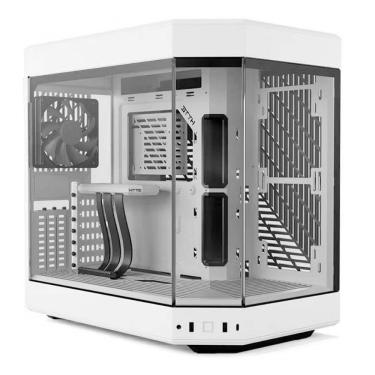 Imagem de Gabinete Gamer Aquário Hyte Y60 - Cabo Riser - 3 Coolers 120mm - E-ATX - Branco - CS-HYTE-Y60-WW