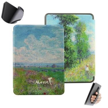 Imagem de GUKSRASO Capa para 7" Kindle Paperwhite 12ª Geração (2024)/ Colorsoft Signature Edition - Material TPU à Prova D'água com Suspensão Automática, Alça de Mão