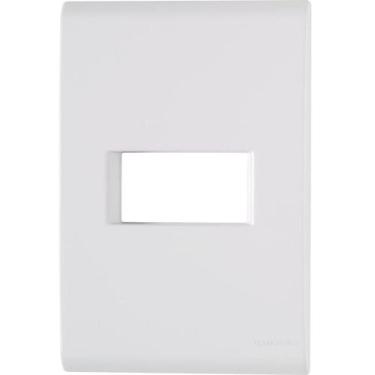 Imagem de Placa 1 Posto Horizontal 4 X 2 Tramontina Liz Branca - Tramontina