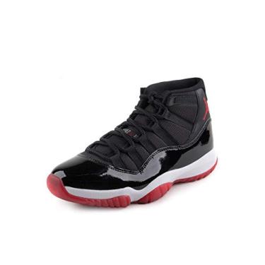 Imagem de Nike Tênis masculino Air Jordan 11 retrô, Preto/vermelho-branco verdadeiro, 39