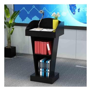 Imagem de Pódio, Pódio, Pódio, Púlpito Multifuncional, Púlpito de Púlpito de Madeira, Púlpito para Igrejas, Recepção de Cliente, Adequado para Salas de Aula, Concertos, Igrejas (Teca, Regular