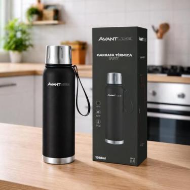 Imagem de Garrafa Termica Duty 1000ml Preto Aço Inox Gela por 6h Cod: 292035803 