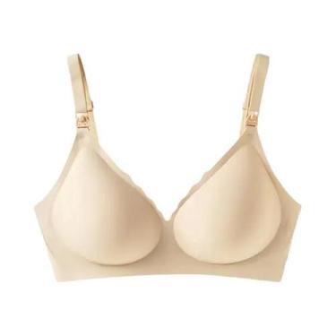 Imagem de Sutiã De Amamentação Ultrafino Sem Costura Para Gestantes Com Abertura