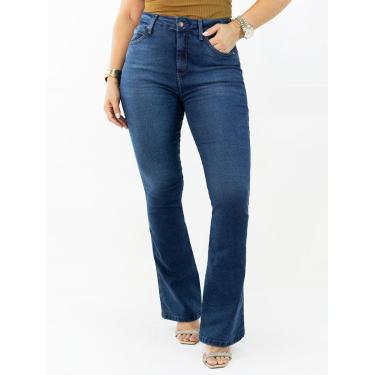 Imagem de Calça Feminina Flare Jeans Elastano Cintura Alta Anticorpus-Feminino