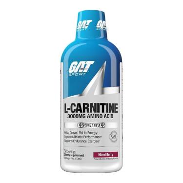 Imagem de Suplemento GAT Sport L-Carnitina 3000 mg de frutas vermelhas líquidas 473 ml-Unissex